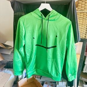 Official Dream Merch Smile Hoodie | Lime Green Minecraft YouTube | Size Med